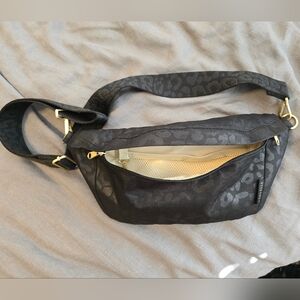 Canvelle- Black Leopard Fanny Pack